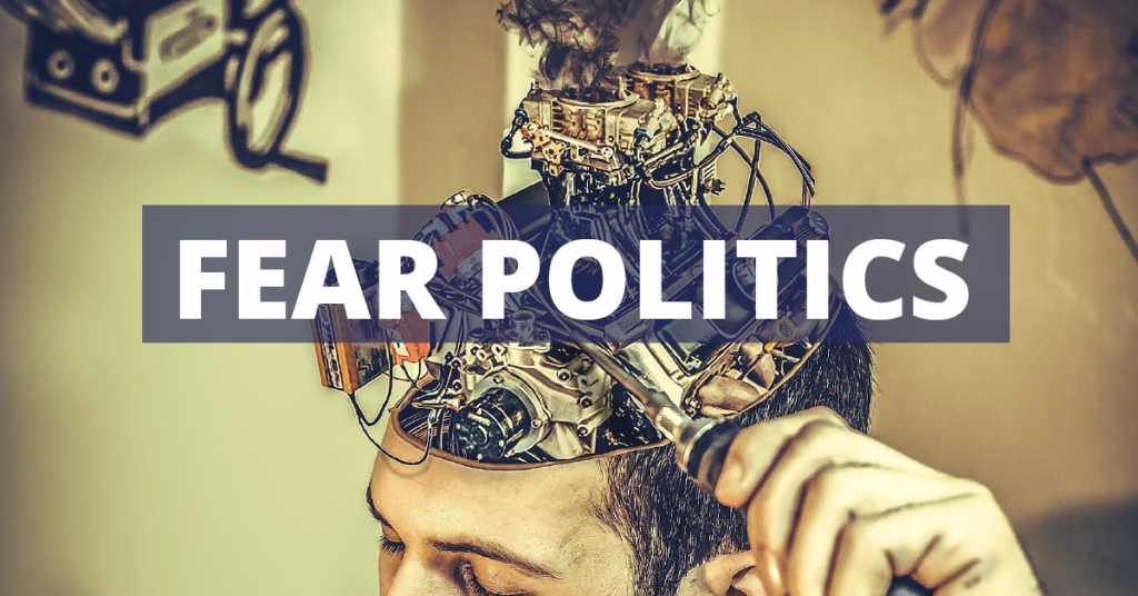 fear politics with amygdala and frontal lobe